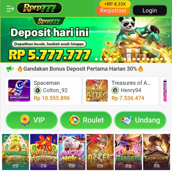 RPRP777 Bonus Member Baru 100%